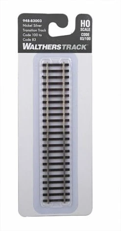 WalthersTrack Silver Transition Track Code 100 To Code 83