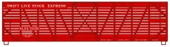 Accurail 40' Wood Stock Car Kit Swift Livestock Express #72235