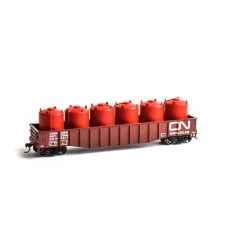 Athearn Trains HO 50' Gondola W Canisters Load CN #144517