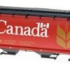 Intermountain Railway HO Scale - Government Of Canada 59‚Ä? 4-Bay Cylindrical Covered Hopper With Round Hatches - CNWX -Atlas Trains Store IMR45101