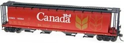 Intermountain Railway HO Scale - Government Of Canada 59‚Ä? 4-Bay Cylindrical Covered Hopper With Round Hatches - CNWX