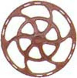 Kadee Quality Products Kadee #2031 Equipco Type Brake Wheels HO Scale -- Red Oxide Pkg(8) HO Scale