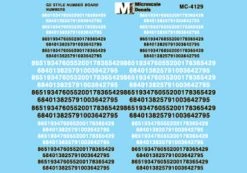 Microscale Industries Number Board Numbers GE Style (1959+) HO Decal Set
