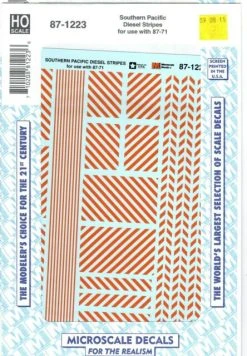 Microscale Industries Southern Pacific Cotton Belt Diesel Hood Numbers (Lettering Gray) HO Decal Set