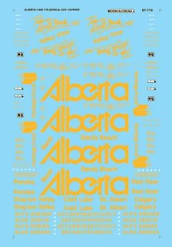 Microscale Industries Government Of Canada Grain Hoppers 4-Bay Cylindrical Cars HO Decal Set