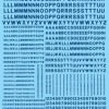Microscale Industries Gothic Blue HO Decal Set Alphabets Numbers - Railroad -Atlas Trains Store MSI90107