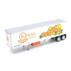 Trainworx 40' Corrugated Reefer Semi Trailer - Assembled -- Sunkist #91105
