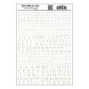 Woodland Scenics Roman Letter White Decals