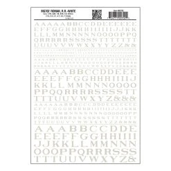 Woodland Scenics Roman Letter White Decals