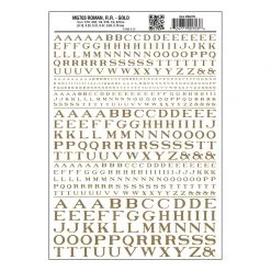 Woodland Scenics Roman Letter Gold Decals