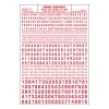 Woodland Scenics Gothic Number Red Decals -Atlas Trains Store WOOMG729 02faa633 91ed 4913 9fdd 459d56d7f4c7