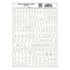 Woodland Scenics Gothic Letter 45-Degree USA White Large Decals MG745