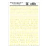 Woodland Scenics Gothic Number 45-Degree USA Yellow Decals