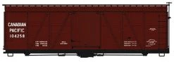 Accurail Fowler 36' Wood Boxcar Canadian Pacific 104258 Red With White Lettering (HO Scale)