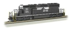 Bachmann EMD SD40-2 With DCC & Sound -- Norfolk Southern #3430 (black, White; Horse Head Logo)