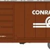 Rapido Trains Inc. Evans X72A Boxcar - Ready To Run -- Conrail (Boxcar Red, Small Logo) -Atlas Trains Store evans x72a boxcar 6 pack ready to run 606 139005 big
