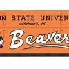 Intermountain Railway FMC Welded-Side Wood Chip Gondola - Ready To Run - Value Line -- Willamette & Pacific #74001 (Oregon State Univ. Beavers, Orange, Team Logo)
