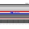 Kato HO Viewliner II Baggage Car, Lighted - Ready To Run -- Amtrak 61058 (Phase III Heritage; Silver, Blue, White, Red) -Atlas Trains Store kat356211