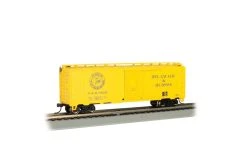 Bachmann Pullman-Standard PS-1 40' Steel Boxcar Ready To Run Silver Series(R) Delaware & Hudson 19691 (Yellow, Black, Circle Script Logo)