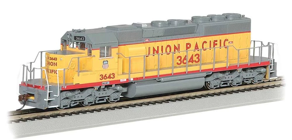 Bachmann EMD SD40-2 - Standard DC -- Union Pacific #3643 (Armour Yellow, Gray) 2 Bachmann EMD SD40-2 - Standard DC -- Union Pacific #3643 (Armour Yellow, Gray)