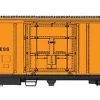 Intermountain Railway R-70-15 Refrigerator Car - Ready To Run -- Great Northern WFEX (yellow, Black, Large Rocky Logo) -Atlas Trains Store r 70 15 refrigerator car ready to run 85 34825 big