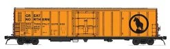Intermountain Railway R-70-15 Refrigerator Car - Ready To Run -- Great Northern WFEX (yellow, Black, Large Rocky Logo)