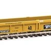WalthersMainline Thrall Rebuilt 40' Well Car - Ready To Run -- Trailer-Train DTTX #745818 (yellow, Black; Black & White Logo, White Stripes) -Atlas Trains Store thrall rebuilt 40 well car ready to run 910 8402 big