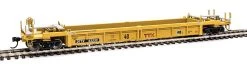 WalthersMainline Thrall Rebuilt 40' Well Car - Ready To Run -- Trailer-Train DTTX #53233 (yellow, Black; Large Maroon Logo)