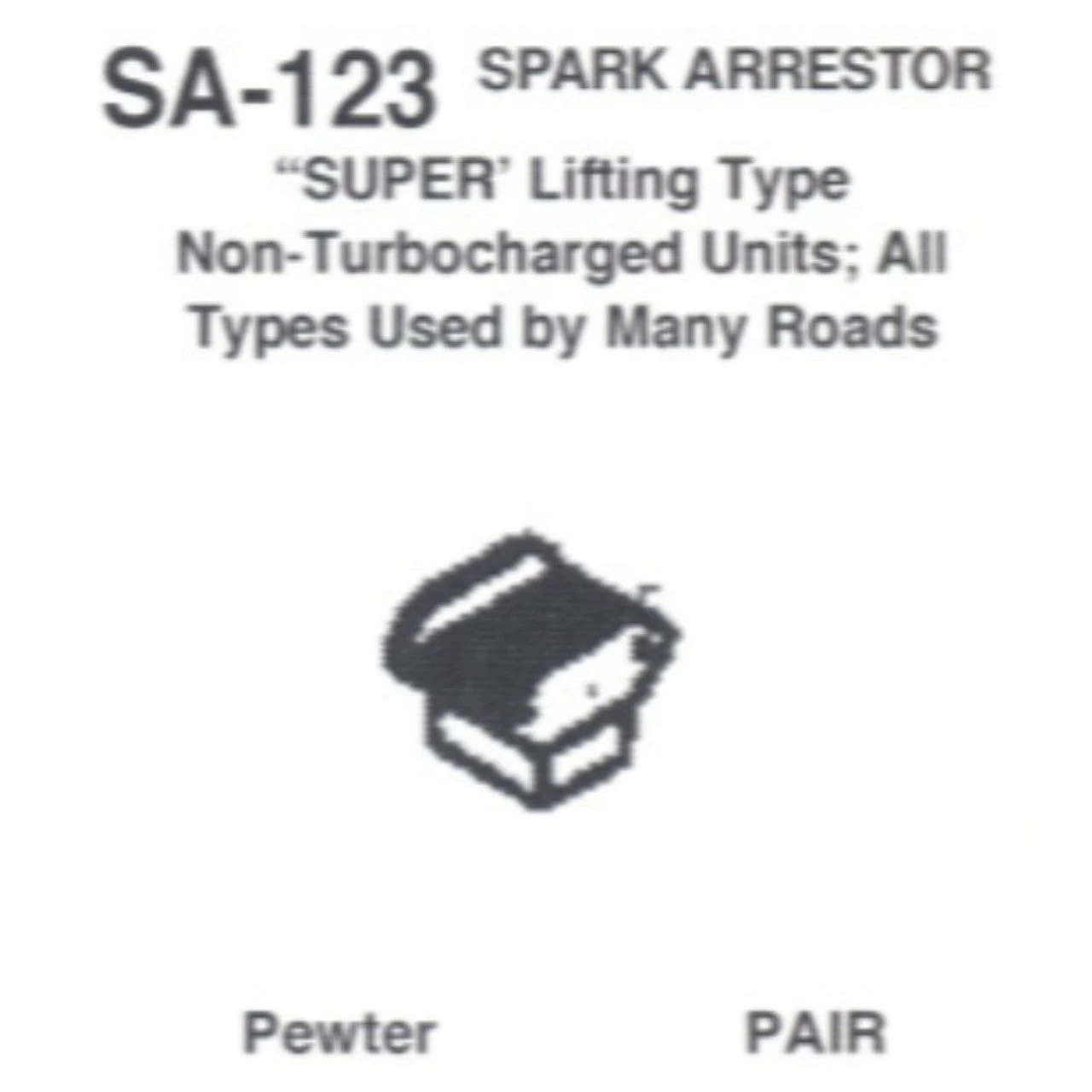Details West Spark Arrestors Super Lifting Type (2 Pack) 3 Details West Spark Arrestors Super Lifting Type (2 Pack)
