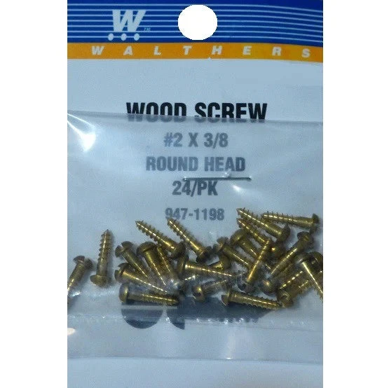 Walthers Tools And Screws #2x3/8 Round Head Wood Screw 3 Walthers Tools And Screws #2x3/8 Round Head Wood Screw